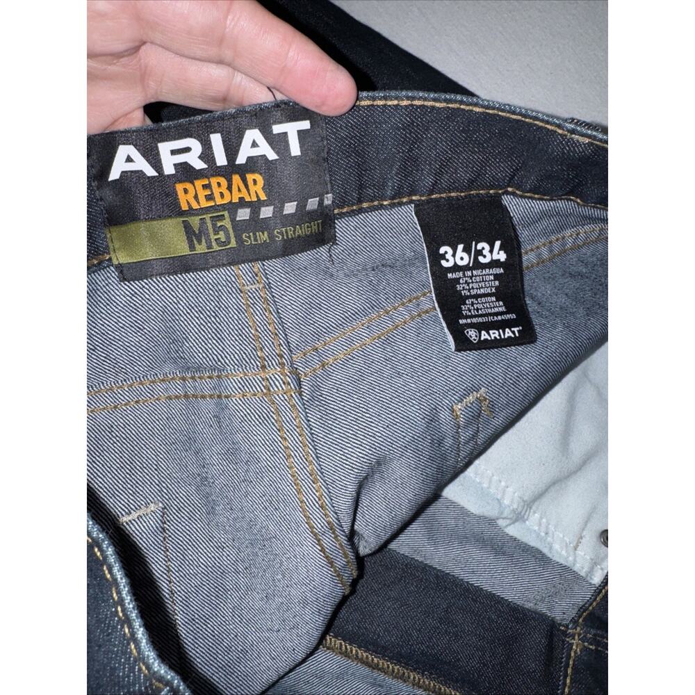 Ariat Rebar M5 Slim Straight Leg 36x34 Workwear Brand New Never Worn Without Tag - Picture 12 of 12